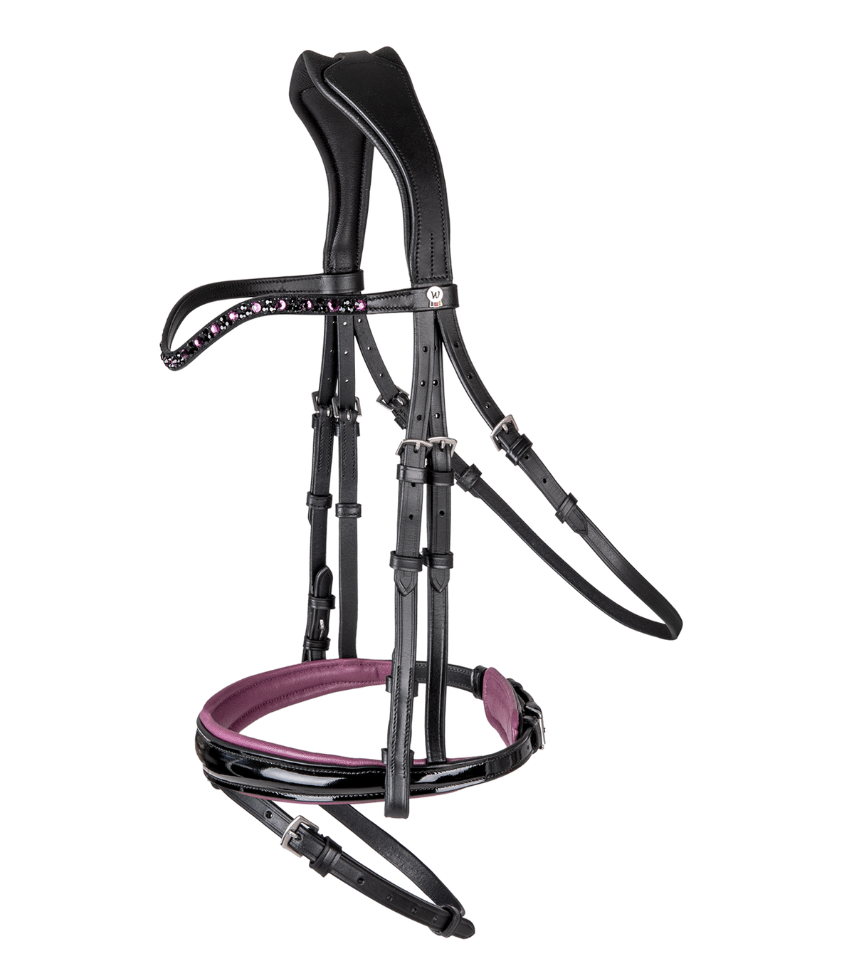 Waldhausen Bridle XLine Black Cranberry | Cob &amp; Full Size