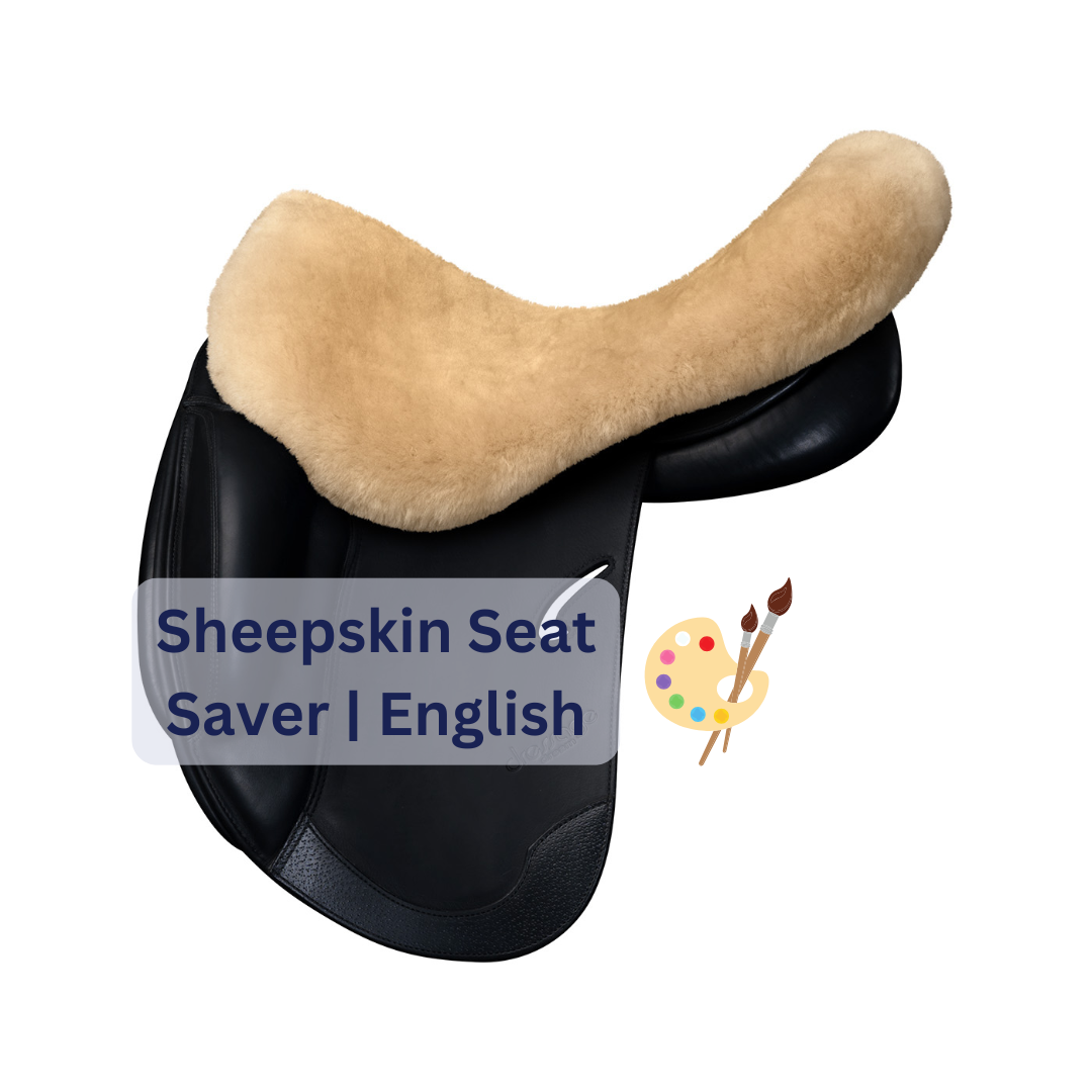 Custom Order | E.A.Mattes Sheepskin Seat Saver | English Saddle