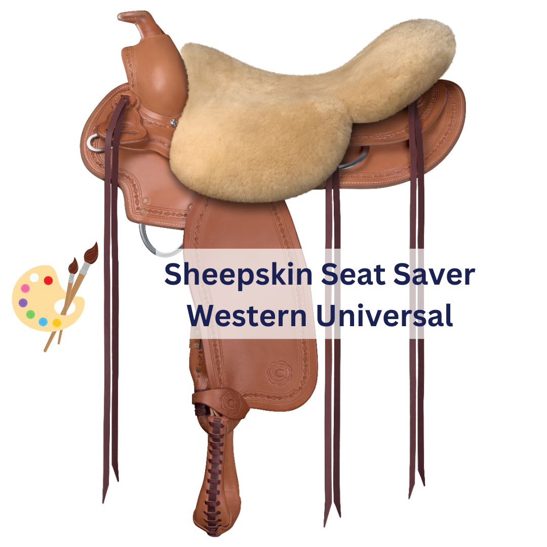 Custom Order | E.A.Mattes Sheepskin Seat Saver | Western Saddle Universal