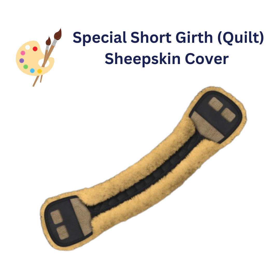 Custom Order | E.A.Mattes Special Short Girth (Quilt) Sheepskin Cover